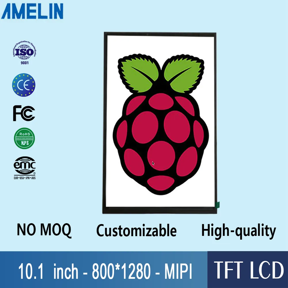 Écran de module d'affichage à cristaux liquides de tft de 10,1 pouces 800 * 1280 haute résolution avec le panneau d'affichage d'interface de MIPI