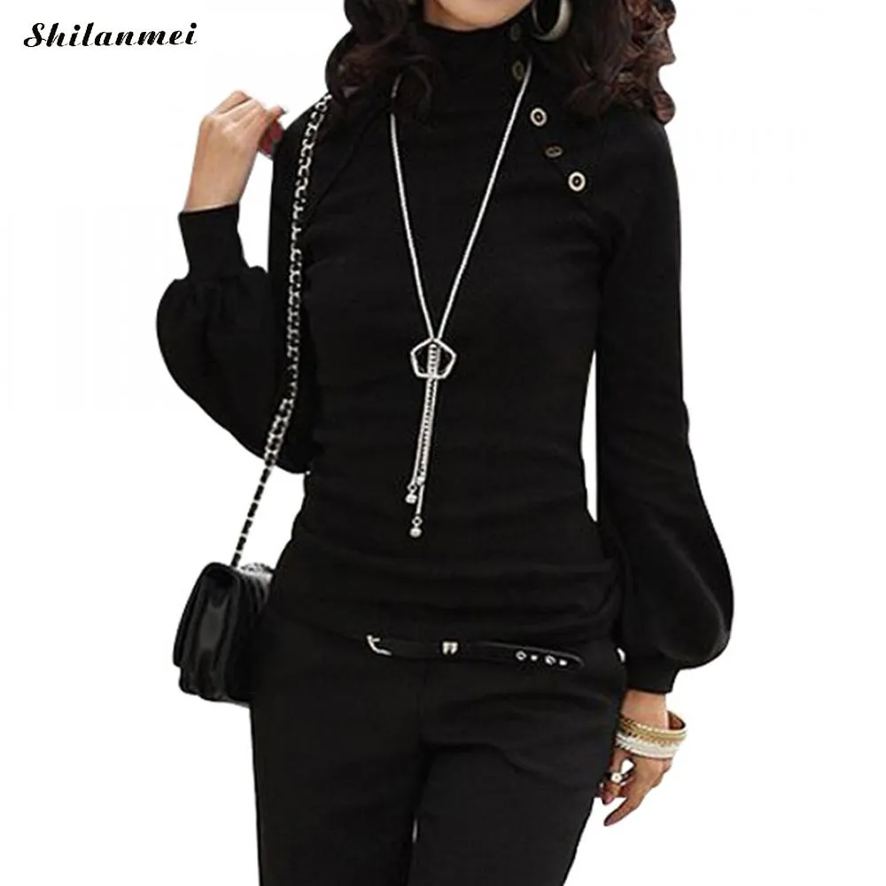 Blouse turtleneck on sale