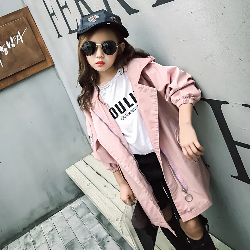 Girl Coat Little Girl Spring And Autumn Princess Trendy Long