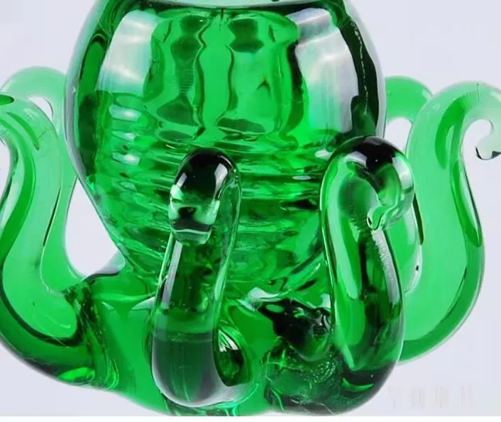Octopus-Blasenkopf, Großhandel Bongs Ölbrenner Glaspfeifen Wasserpfeifen Glaspfeife Bohrinseln Rauchen Kostenloser Versand