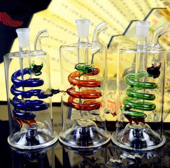 The new dragon glass water bongs Wholesale Oil Burner Pipes Rigs Smoking Free