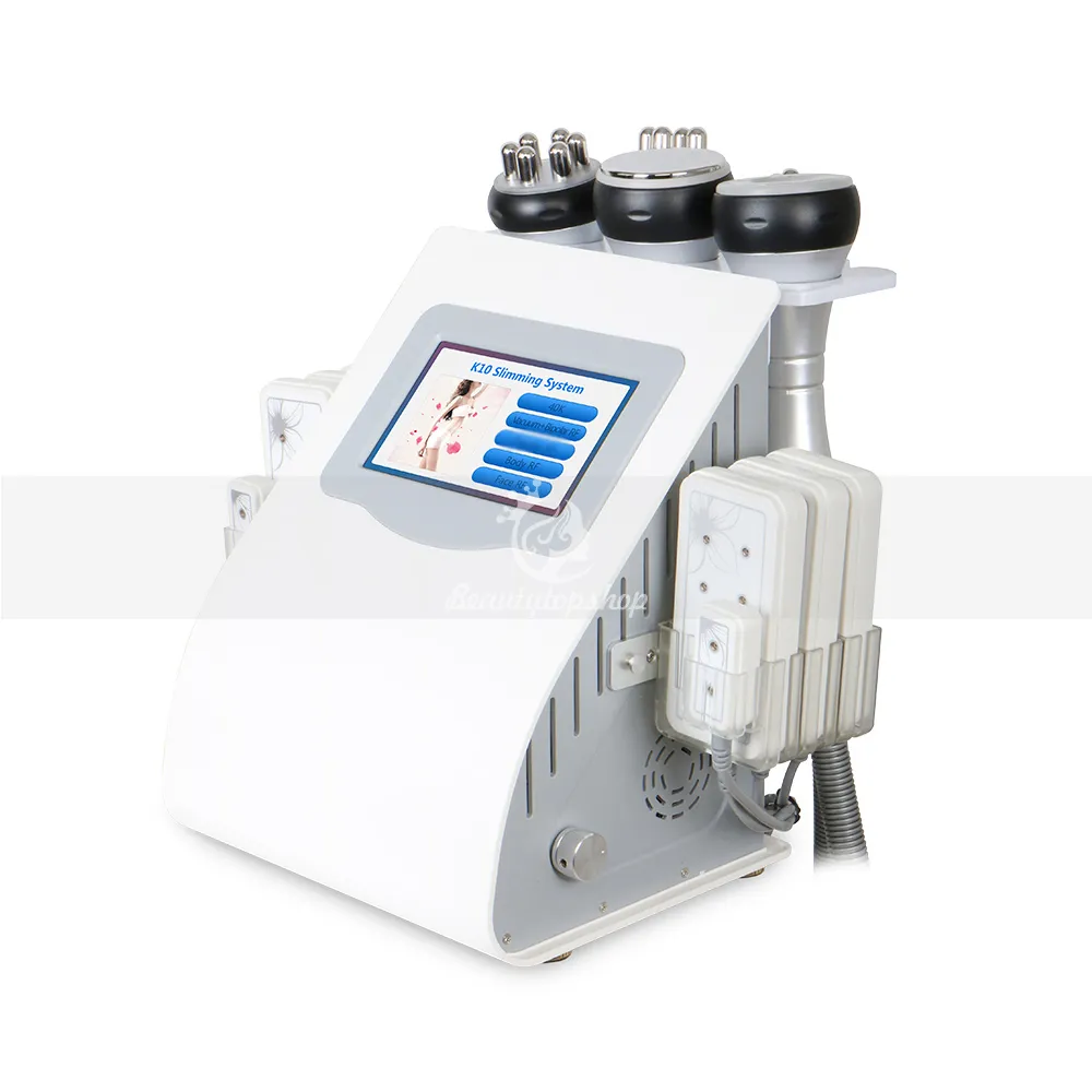 Cavitation ultrasonique Portable 6 en 1 RF, Lifting du visage, soins du corps sous vide, Diode Laser Lipo 5mw, équipement de beauté amincissant