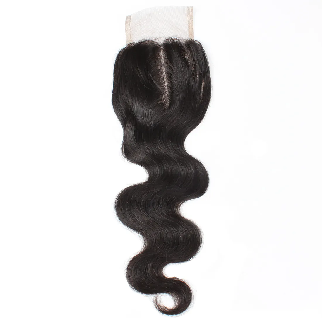Meetu Cheap 8A Brazilian Virgin Human Hair 44 Swiss Lace Closure Straight Hair Body Loose Deep Curly Water Wave Middle Three1538998