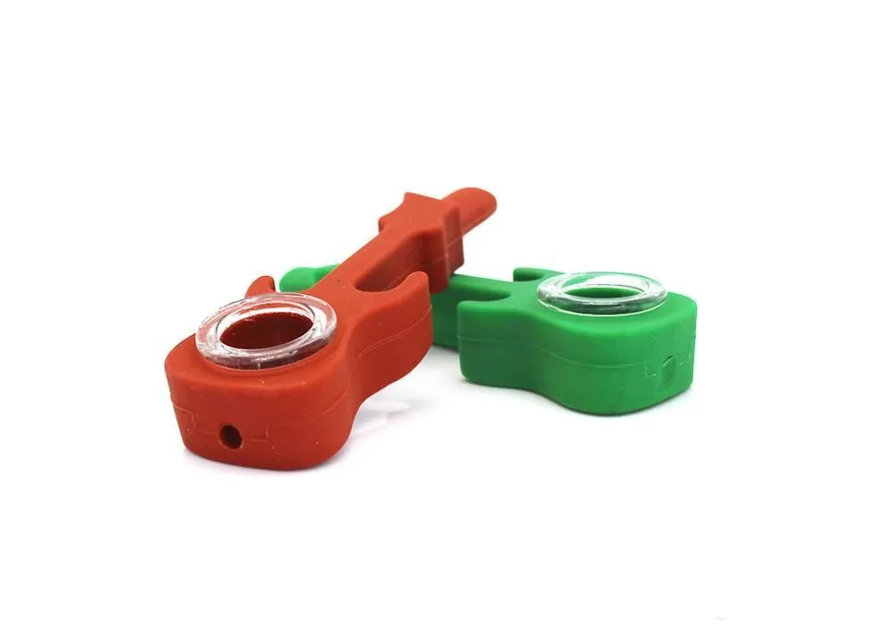 Silicone Rig silicone pipe à fumer Main Cuillère Pipe Narguilé Bongs Rig silicone pipe à fumer Main Sp huile de silicium dab rigs avec outil dab