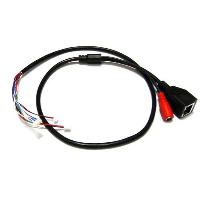 DC+RJ45 CCTV Network IP Camera Module Video Power Cable With Terminals for another End in Connection to Camera Module