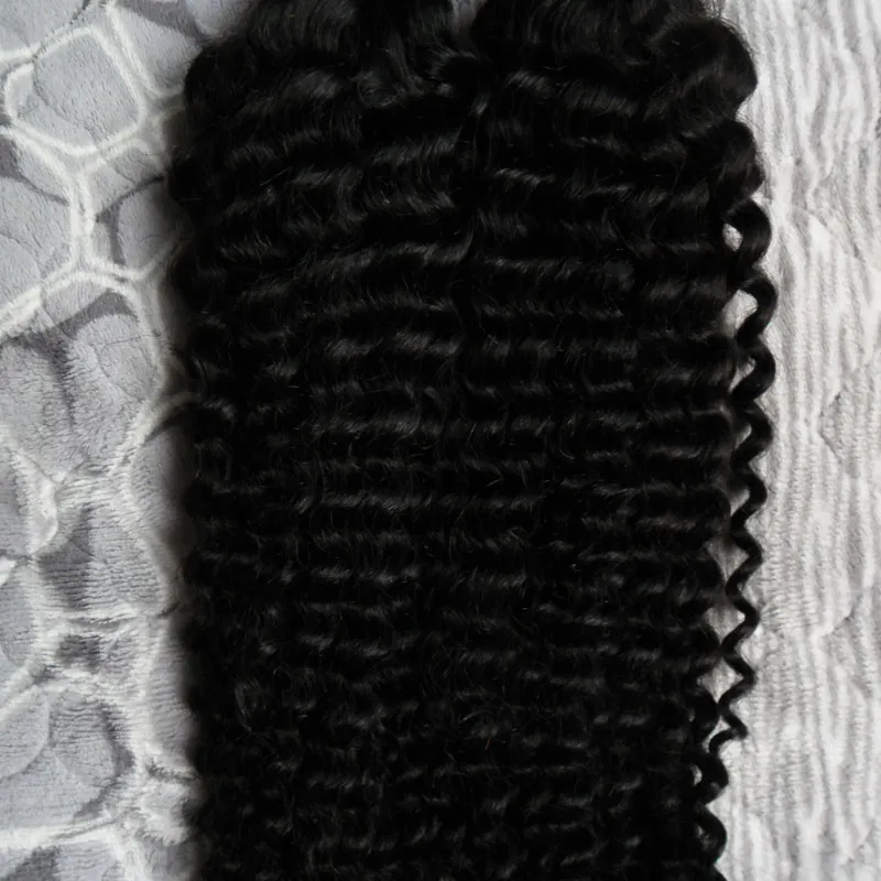 2バンドル200gキンキーカーリーブラジルのバルク人間の髪を編むための人間の髪の毛を編む人間の編組髪の毛はありません