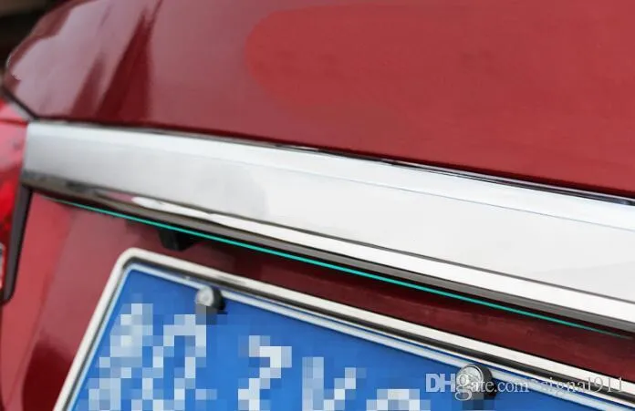 Wysokiej jakości AABS Chrome Car Tylna Bagażnik Streamer, Tylna skrzynia Deksowata Wykończenia z logo dla Chevroleta Cruze 2009-2013