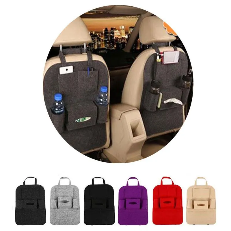 10 pièces 8 couleurs nouveau Auto siège de voiture support organisateur multi-poches voyage sac de rangement cintre siège arrière boîte d'organisation H394j