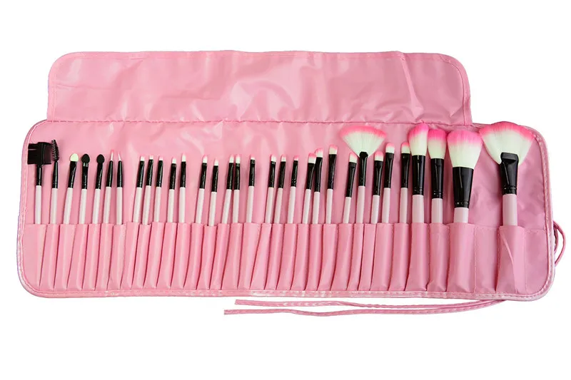 Professionell Makeup Brush Sets 24 32 st Black Pink Full Cosmetic Kit Make up Borstar för ansiktspulver Eye Shadow Foundation