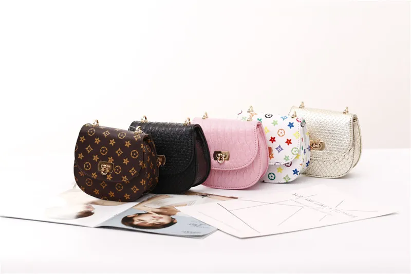 Vintage Floral Princess Inclined Shoulder Bags For Kids