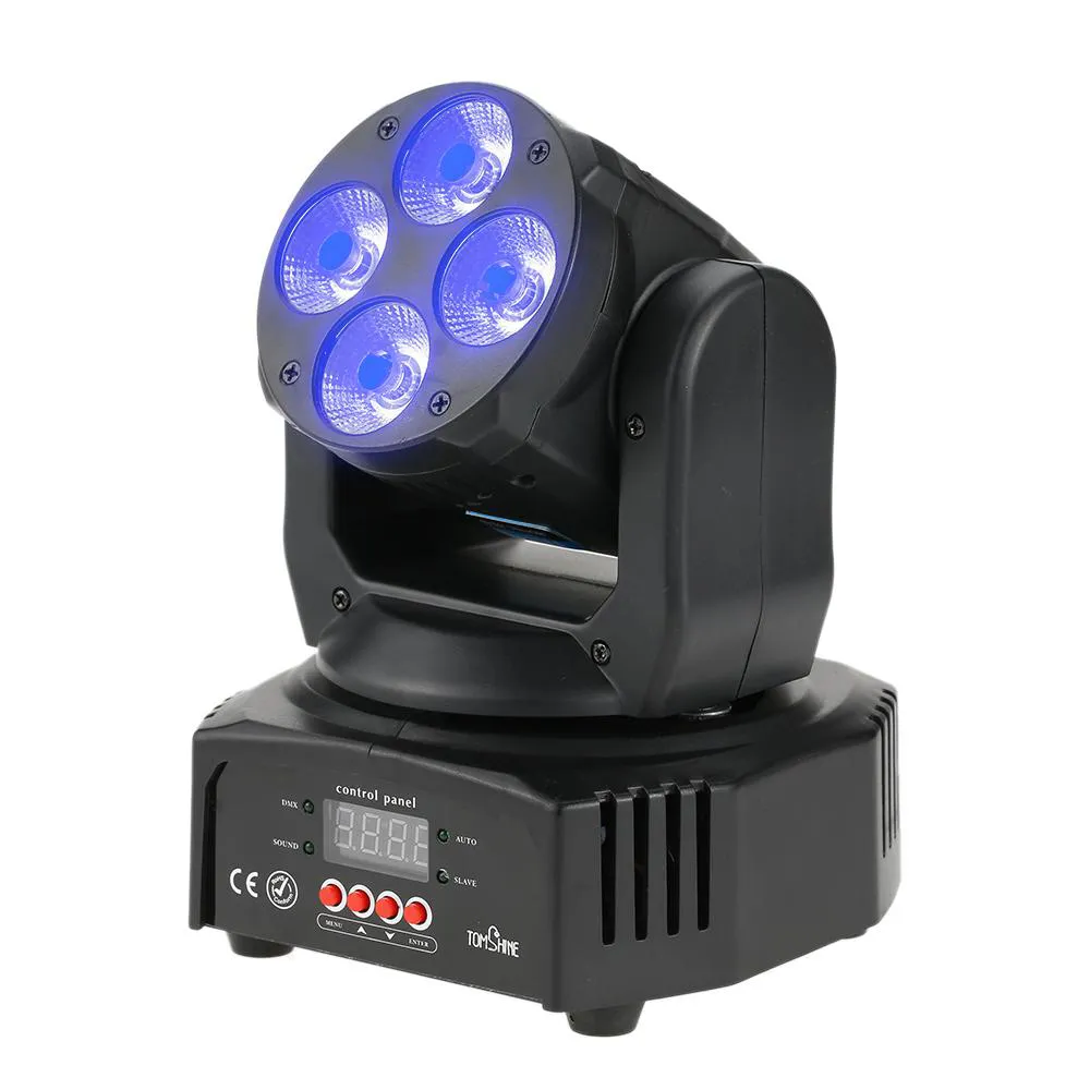 DMX512 Master-Slave Disco Lighting Led Stage Light Dj Christmas UV 6 IN1 Washing Effect Moving Head Stage Light Party Projector