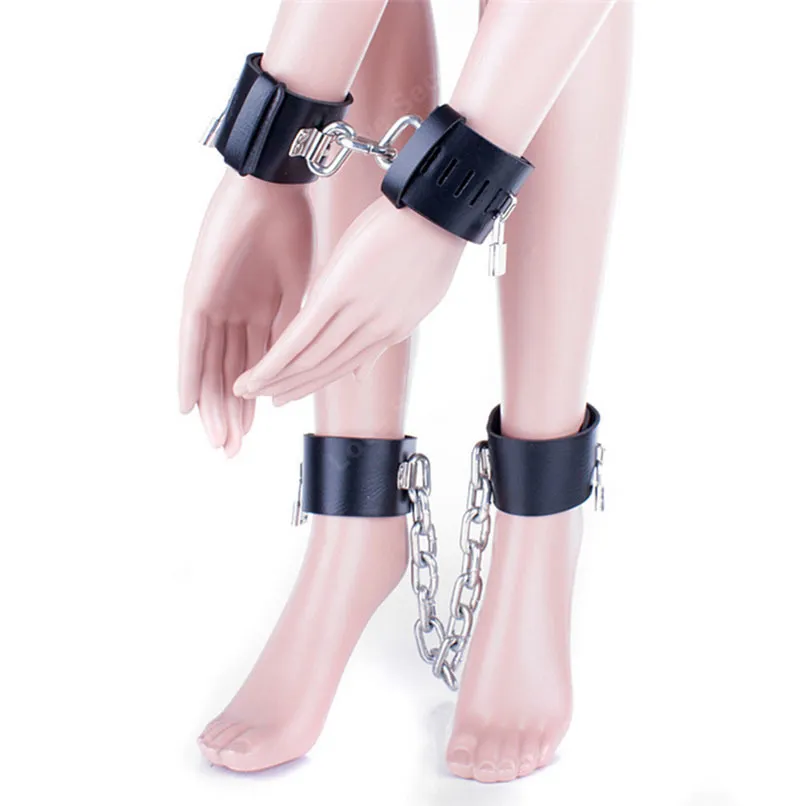 Menottes En Cuir Pour Adultes - Jeu De Séduction Et Restraint - Neuf
