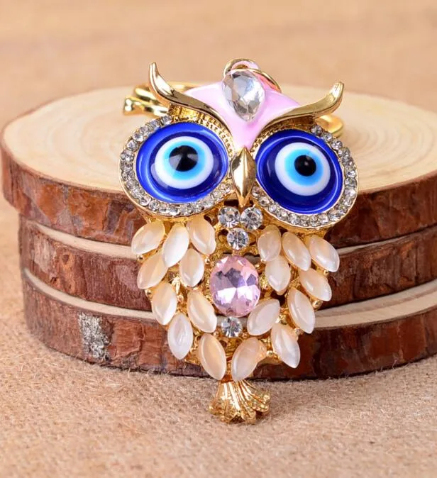 Cute Owl Keychain Key Chain & Ring Holder Keyring Gift Men Women Pendant Car keychains