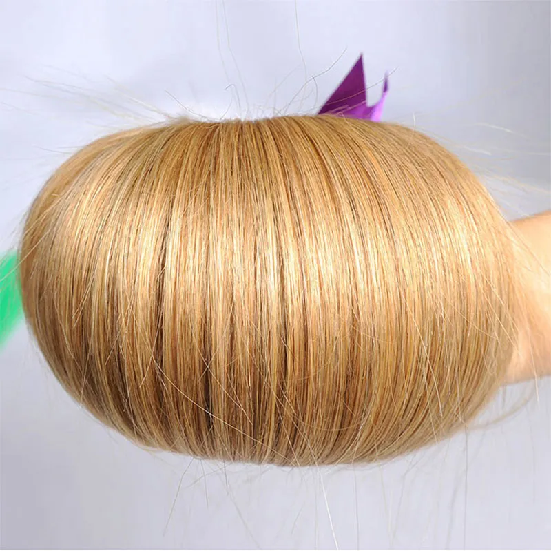 Бразильские пучки натуральных волос, цвет 27, медовая блондинка, перуанские малазийские шелковистые прямые человеческие волосы 1803402