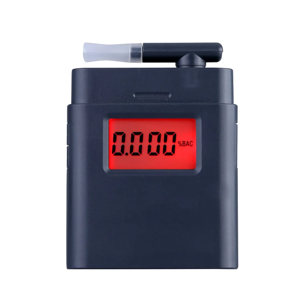 Freeshipping alcoholmeter Resume Breath Alcohol Tester Prefessional LCD Digital Breathalyzers with Backlight Alcohol Detector Alcotester