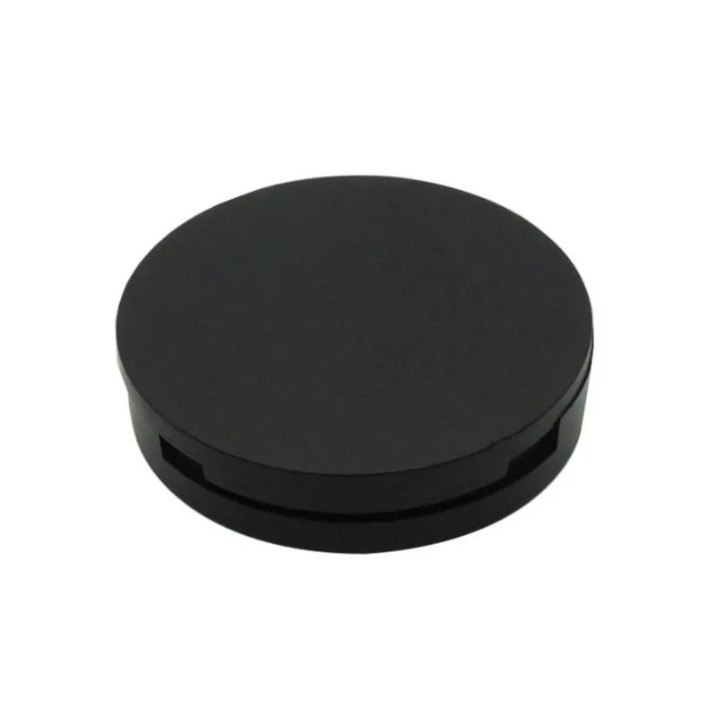 Matte Black Empty Blusher Round Eyeshadow Case Lipstick Pressed Container Cosmetic Powder Compact Packing Box F455