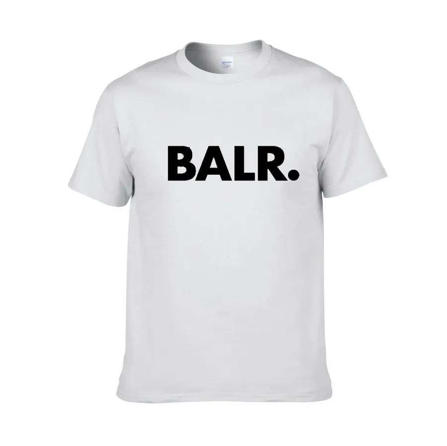 2018 yeni yaz marka BALR giyim O-boyun gençlik erkek T-shirt baskı Hip Hop t-shirt % 100% pamuk moda erkek T-Shirt