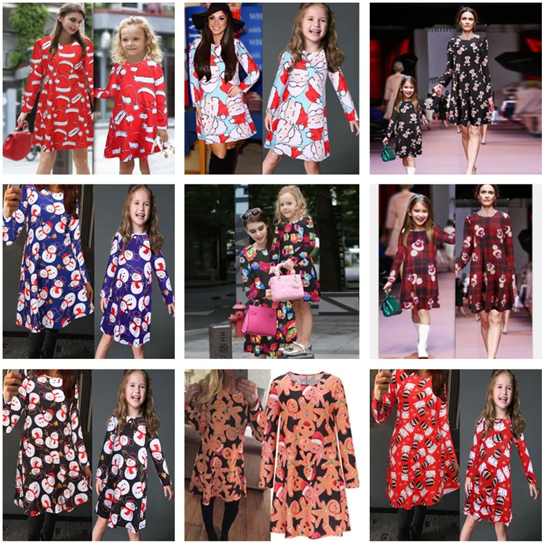 Mommy and me christmas dresses top