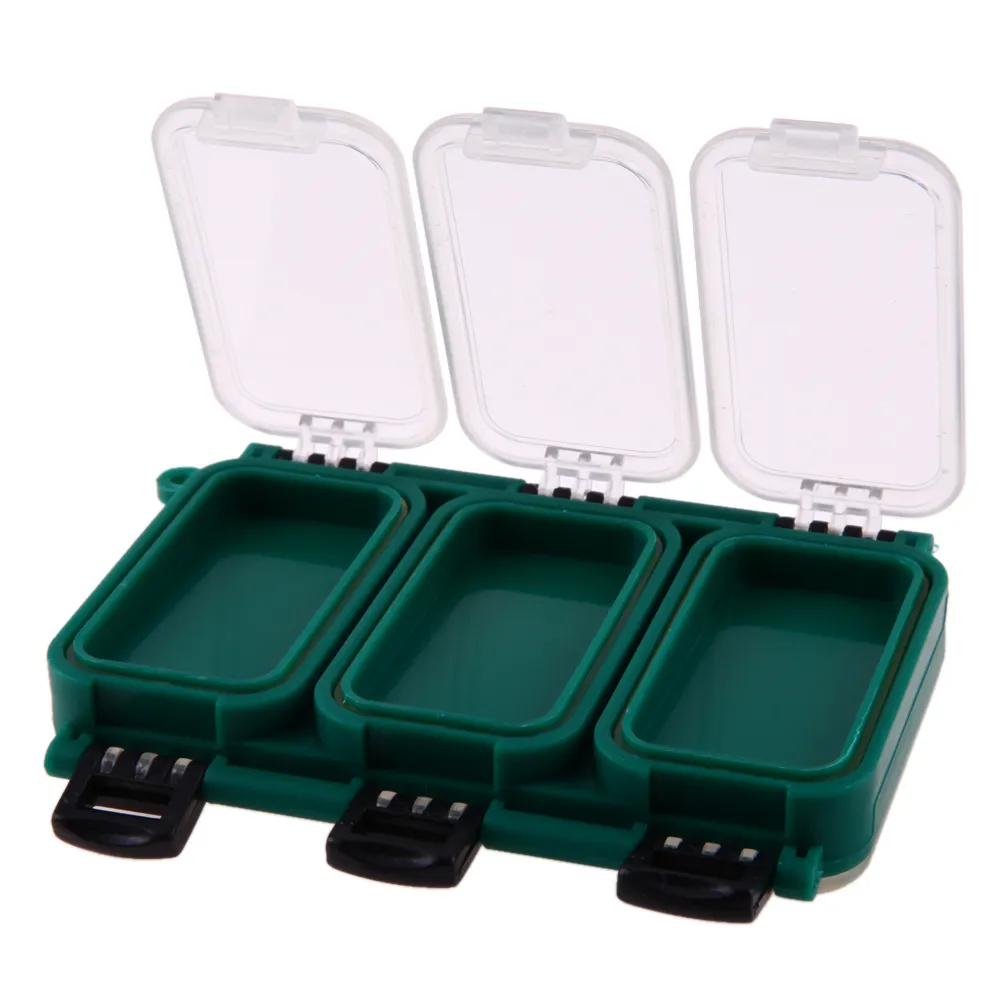 6 Compartment Plastic Fishing Tackle Boxen wasserdicht Angeln Aufbewahrungskoffer Double Sided Lure Box Angelzubehör