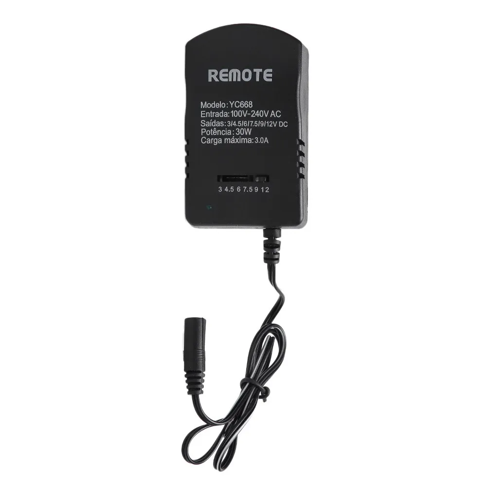 Universal 3,0A 30W US Standard AC DC Adapter Adapter Converter 6 Заглушки 3, 4,5, 6, 7,5, 9 12 В 30 Вт зарядное устройство