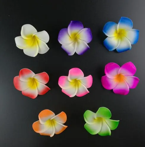 50 Teile/los Plumeria Hawaiian PE Schaum Frangipani Künstliche Blume Kopfschmuck Blumen Ei Blumen Hochzeit Dekoration Party Supplies2651811