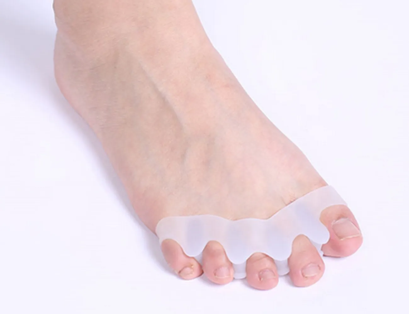 ELITZIA ETFT041 Voetverzorging HALLUX VALGUS SILICONE Vijfgat Teen Separator Dagelijks gebruik