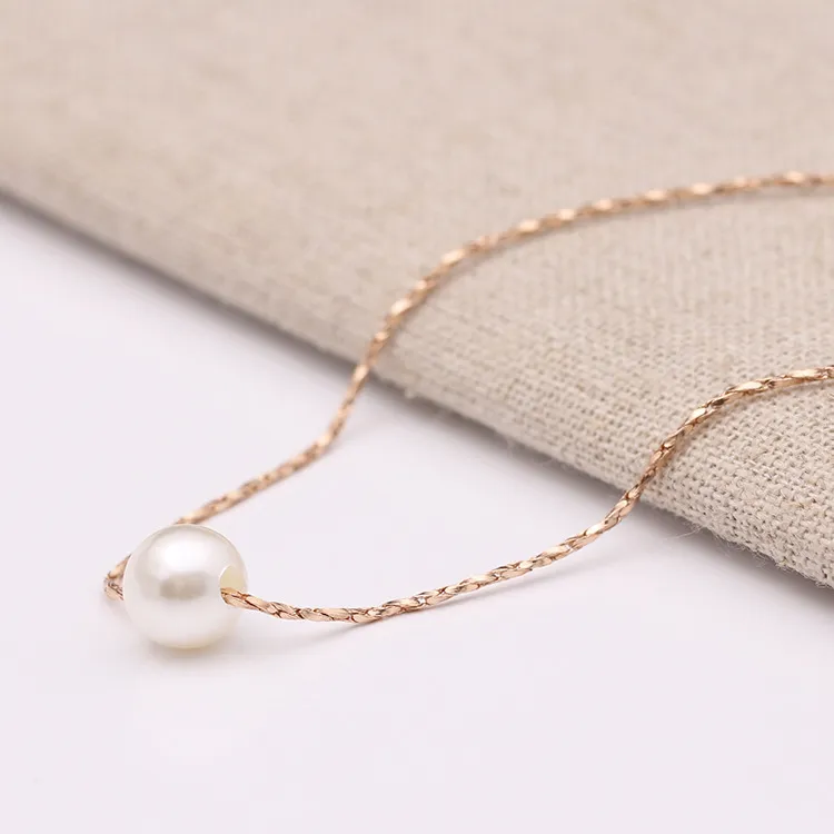 2015 neue Mini-Perlen-Anhänger-Halskette und Ohrringe für Frauen, 18 Karat vergoldete Ketten, Halsketten und Ohrringe, Modeschmuck,
