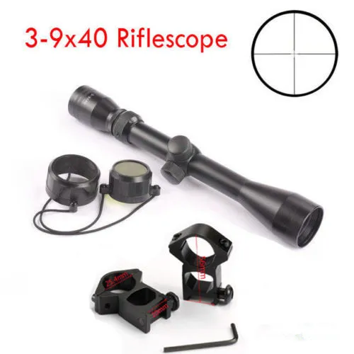 Nueva retícula reticular Mil-Dot 3-9x40 Airsoft Optics Riflescope Rifle Scope Sight