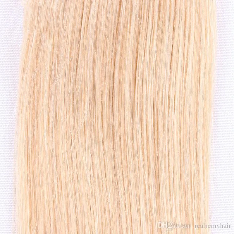 613 Blond Virgin Hair Brasiliansk Virgin Rak Mänskligt Hårväv Billiga Blondin Brasilianska Hårväv Buntar Passion Products