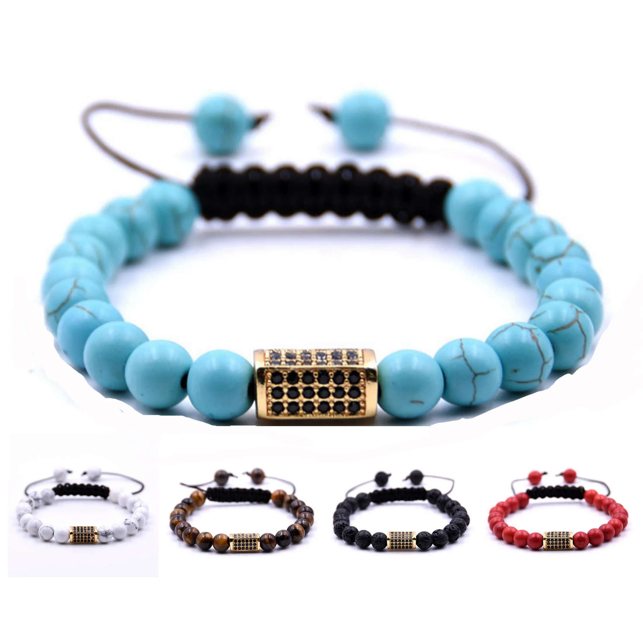 2018 best verkochte 10pc / set 8mm handgemaakte aangepaste kralen weven vrienden armband voor mode yiwu sieraden