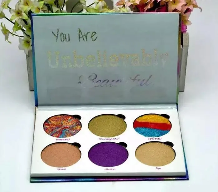 2018 Vente chaude nouvelle marque Love Luxe Beauty Fantasy Palette Vous êtes incroyablement belle surligneur Palette 6 couleurs Fard à paupières DHL gratuit