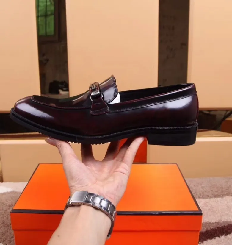 8050Top Mannen Jurk Schoenen Man Formele Jurk Trouwschoenen Mode Oxfords Bruge Schoenen Schapenvacht Inlegzolen Nieuw Komen