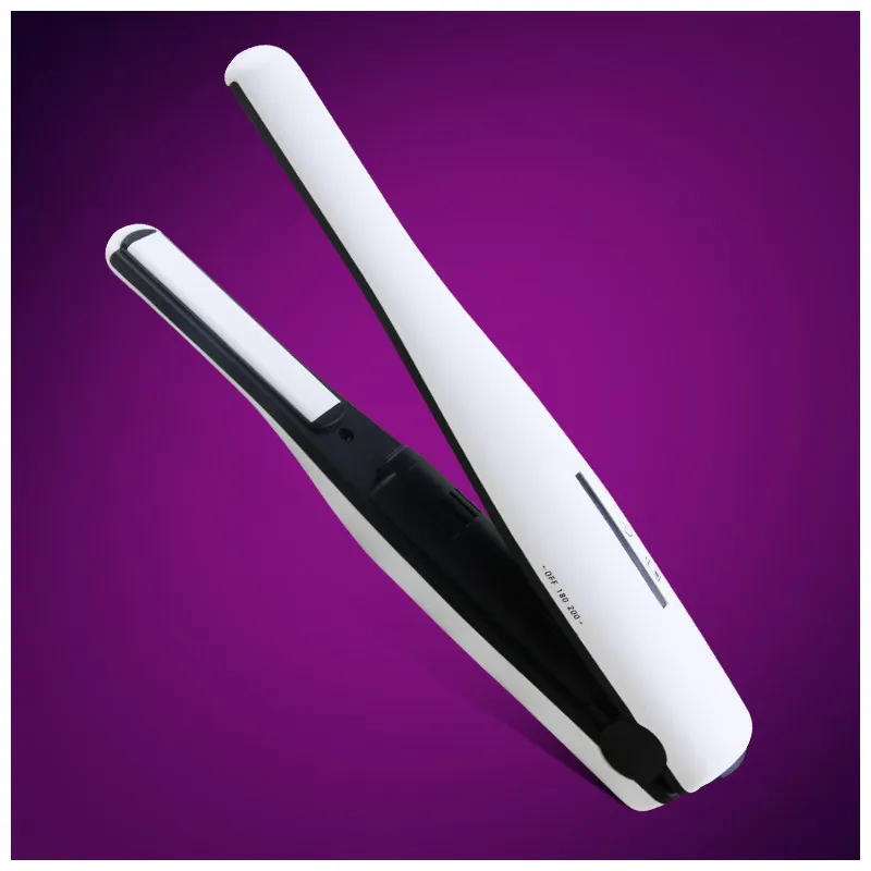 Rizador De Cabello Inalámbrico: Mini Hierro Plano Recargable En