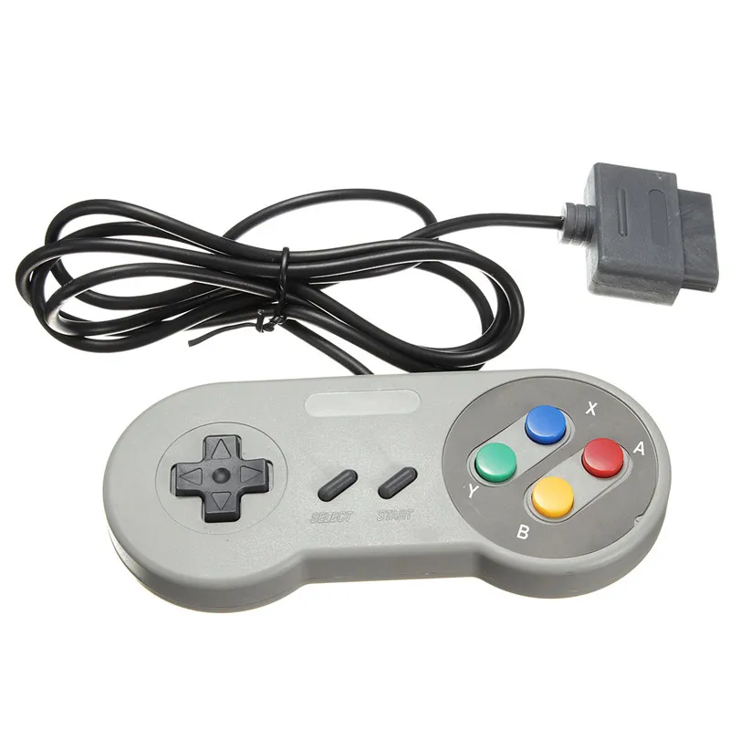 Ny retro 16 -bitars trådbunden spelkontroll Pad Gamepad Joypad för SNES System Console High Quality Fast Ship