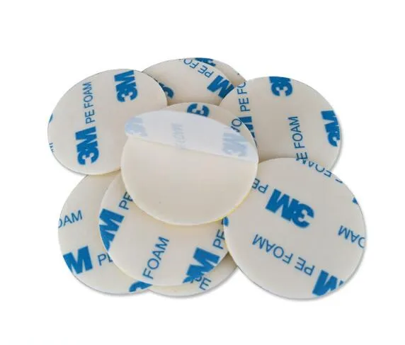 1600T PE strong foam double sided adhesive tape no mark hook glue white round 10/20/30/40/75MM diameters paper tape