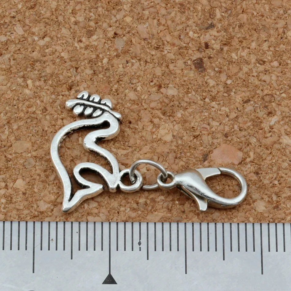 Alloy Peace Dove Olives Floating Lobster Clasps Charm Pendants For Jewelry Making Bracelet Necklace DIY Accessories 19x26mm A-259b