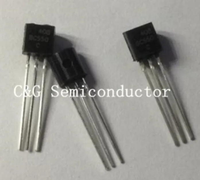 100 Unids BC550 BC550C Silicon Transistor DIP TO 92 BC550B BC560B ...