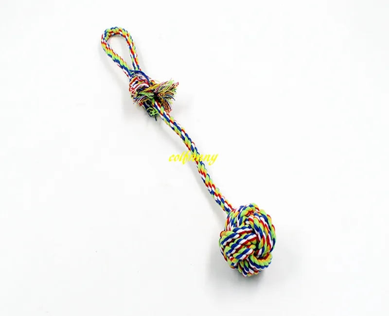 Corde en coton pour chien, 5 pièces40cm de long, jouet à nœud, chiot, jouets de dentition à mâcher, nettoyage des dents, balle de jeu pour animaux de compagnie, petit, moyen et grand chien