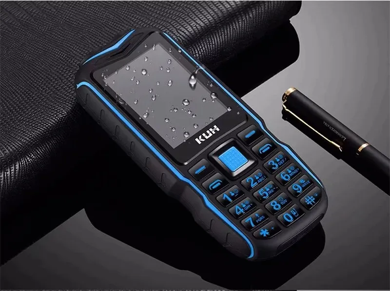 I più nuovi telefoni originali KUH T3 Torcia antipolvere antiurto vecchio cellulare Dual sim card Torcia Standby lungo PowerBank telefono cellulare esterno