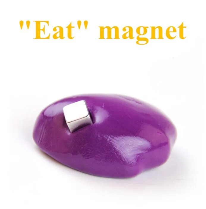 DIY Magnetyczny Szlam Polimer Gliny Inteligentny Gumowy Magnes Plastelina Błoto Magiczna Ręka Putty Doh Bounce Zabawki