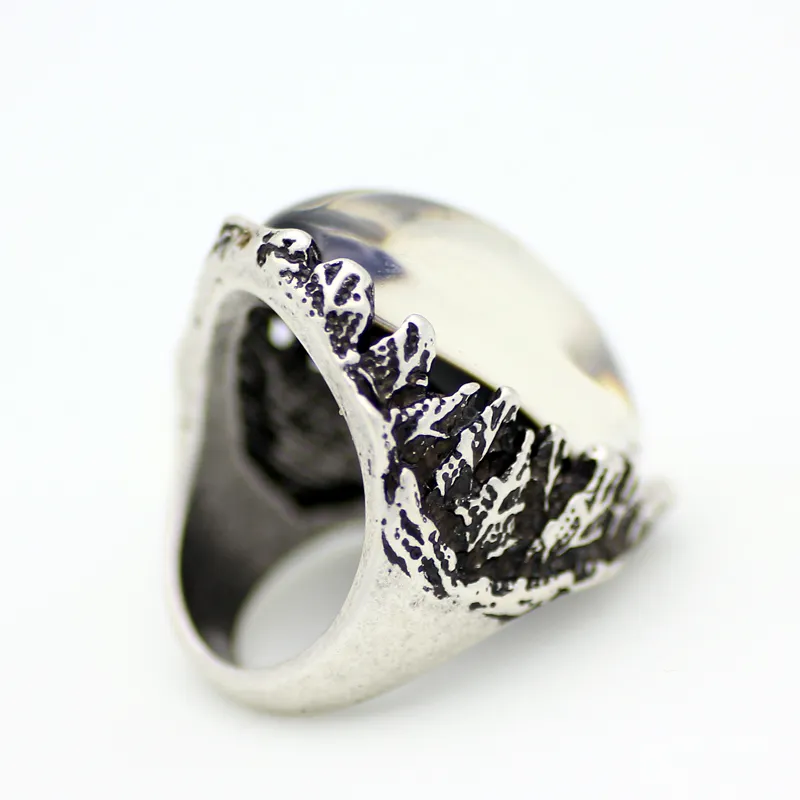 Ny design Kvinnor Lucky Gift Emotion Känsla Big Oval Stone Mood Ring Partihandel MJ-RS057