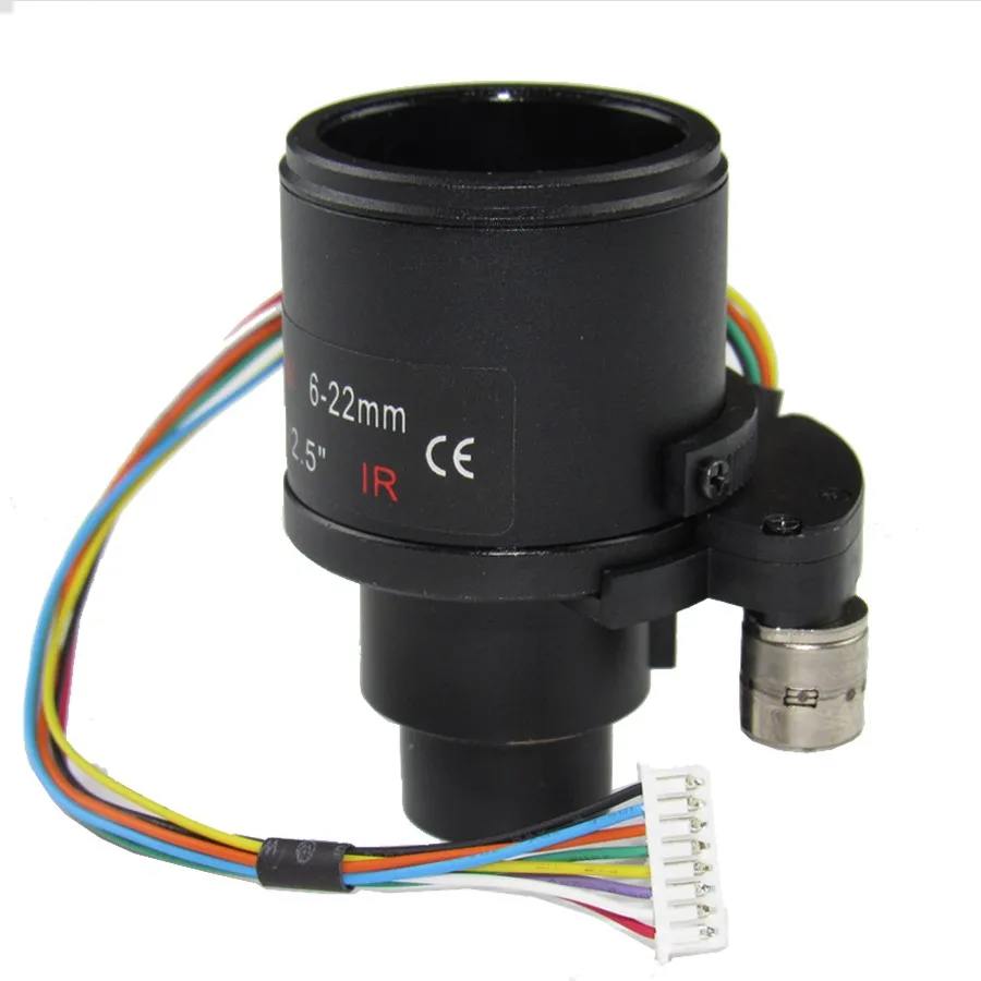 5MP Varifocal Lens 6 22mm D14 Mount Motorized Zoom And Focus For 1080P ...