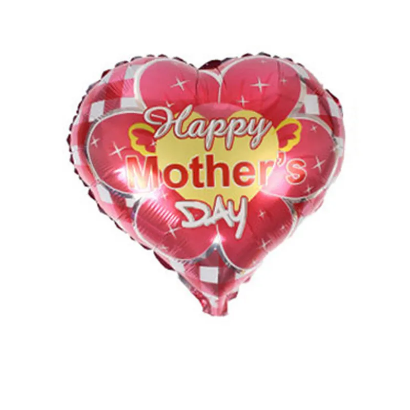 Fader och mamma älskar hjärta form ballonger lycklig mors dag aluminium folie ballong mor festival globol balloons253q