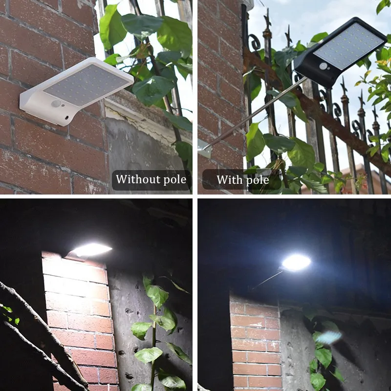 Edison2011 48 LEDSソーラー電源リモートコントロールPIRモーションセンサー付き屋外照明IP65防水庭園ソーラーランプ9014661