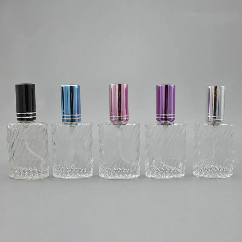 12ml Glass Spray Bottles Women Perfume Empty Small Cosmetic Spray Pot Refillable Packaging Atomizer Vial F838