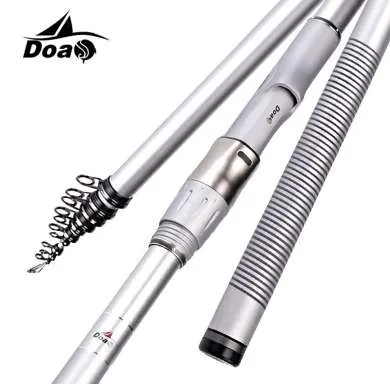 DOAO Rock Fishing Rod 3.6-7.2M High carbon Super Hard Telescopic Fishing Rod for Big Fish Baitcasting Rod Se Medium Fast