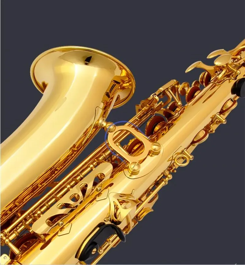 Music Instrument New Taiwan JUPITER JAS 500Q Alto Eb Tune Saxophone Gold Lacquer Sax With Case Mouthpiece Professional Free Shipping