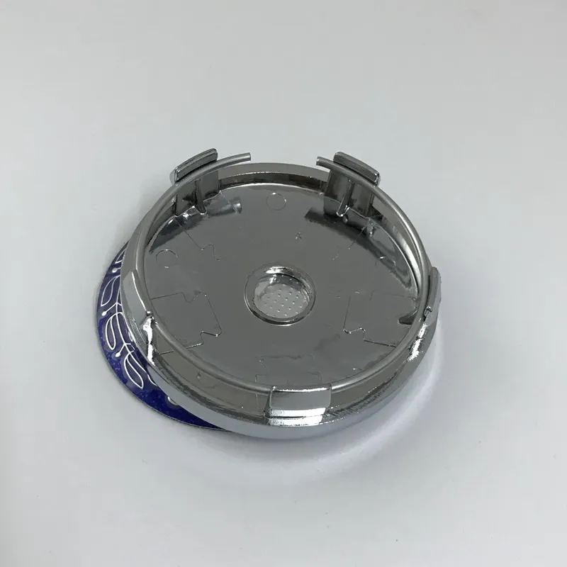 60 mm 5-Pin-Chrom-Basis-Radnabenkappen-Aufkleber, Autofelgen-Emblem UN02 für Universal-Felge 6194000