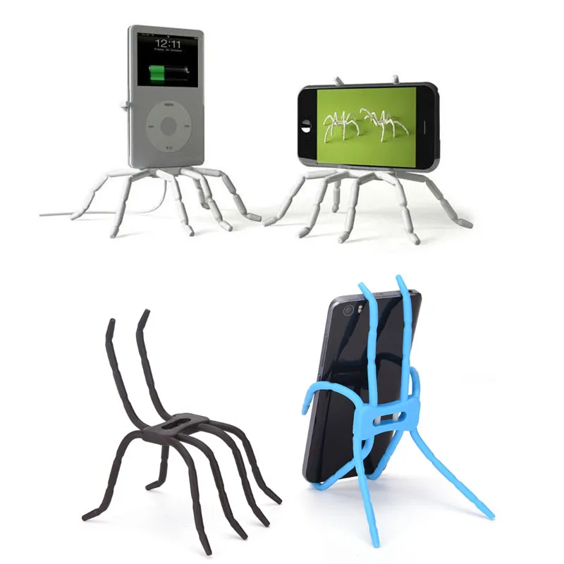Vente chaude support de téléphone universel Spider pour tous les téléphones portables téléphone de voiture caméra cintre crochet support de poignée pour GPS livraison gratuite