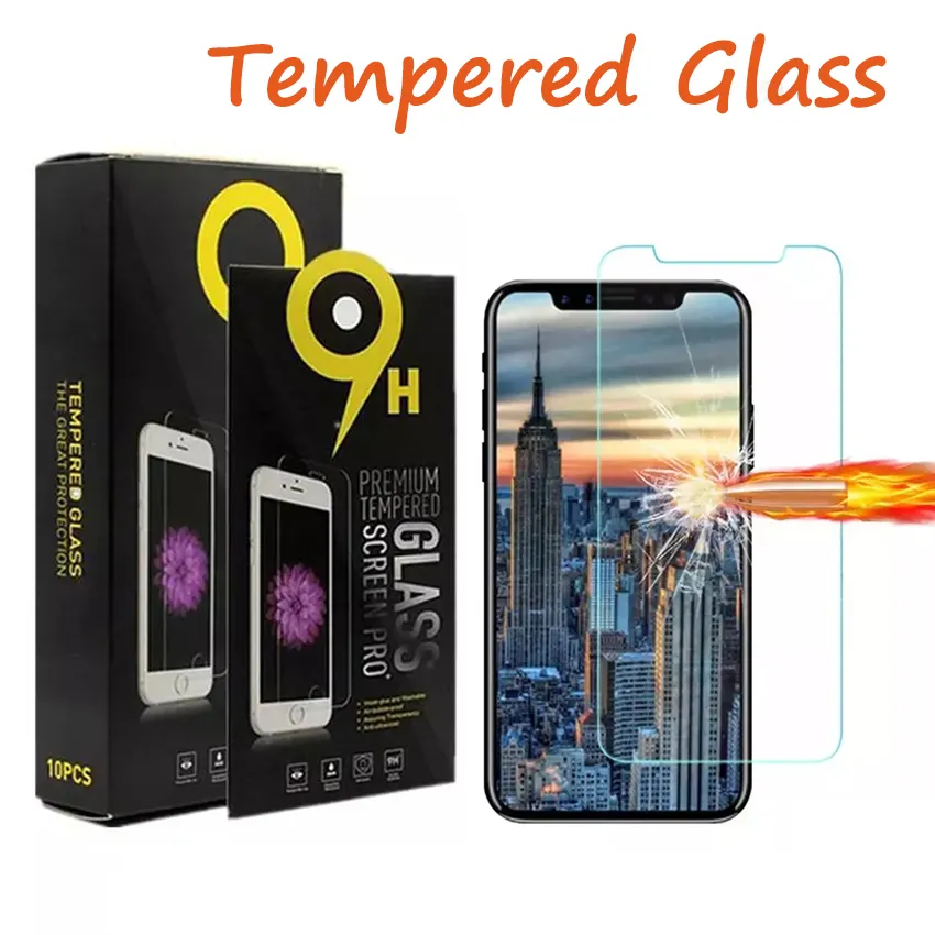 Dla LG Escape Plus Fortune 2 Harmony 3 MOTO G7 SUPRA SUPRATED Ekran szklany Protector Explosion Film z pakietem detalicznym